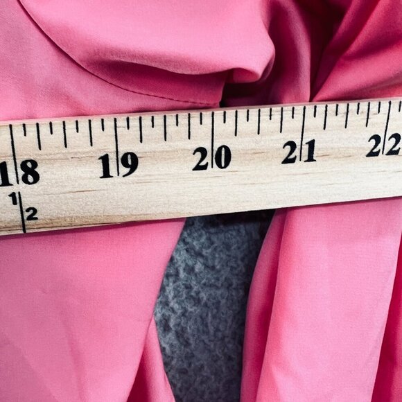 Susan Graver Women Top Small Pink Long Sleeve Button Front‎ Shirt - Picture 10 of 12